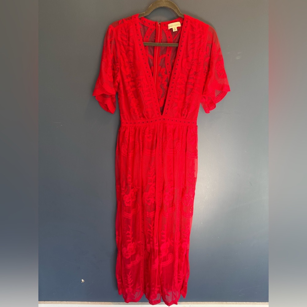 Honey Punch Red Backless Dress